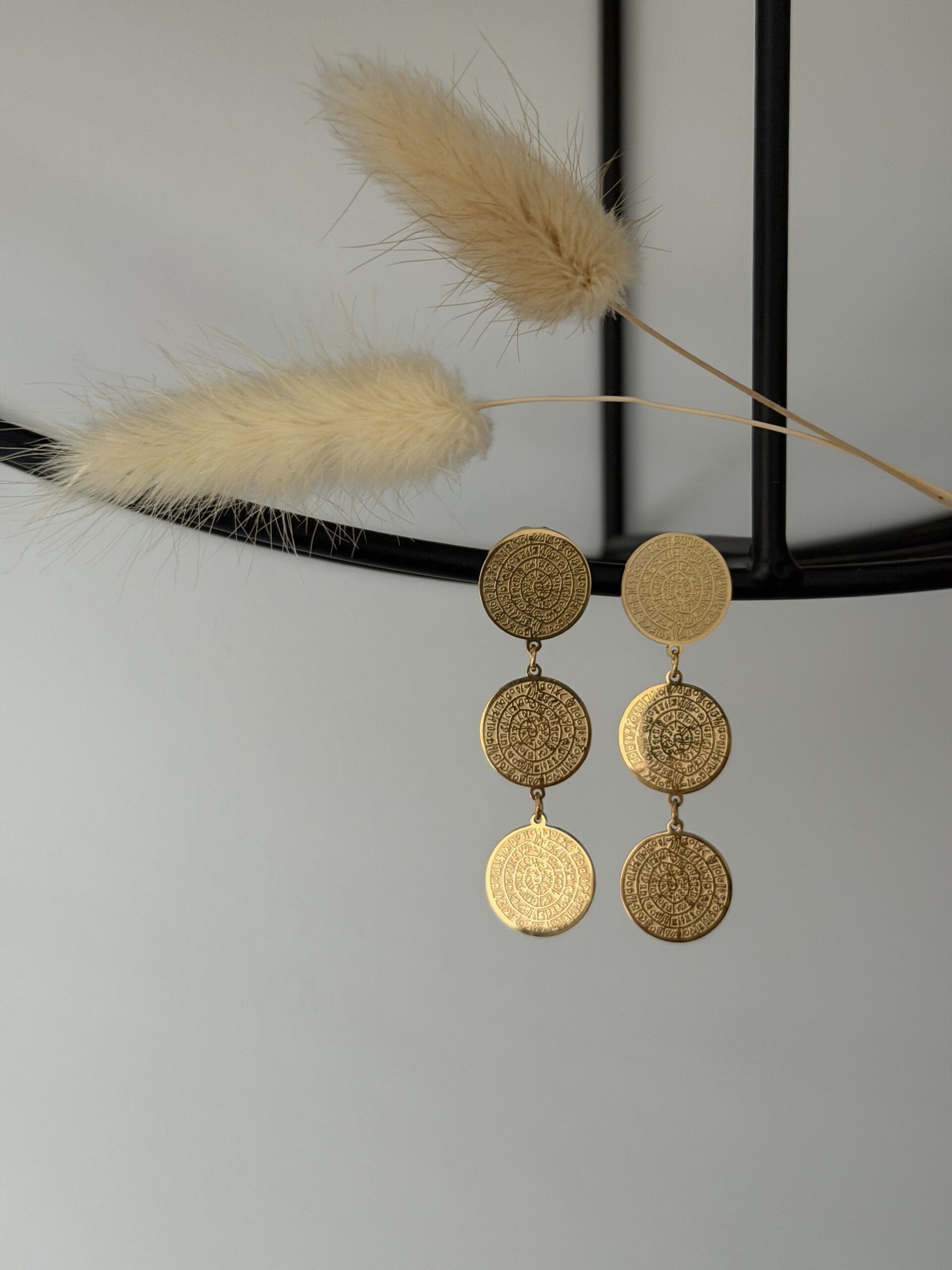 Phaistos Disc earrings